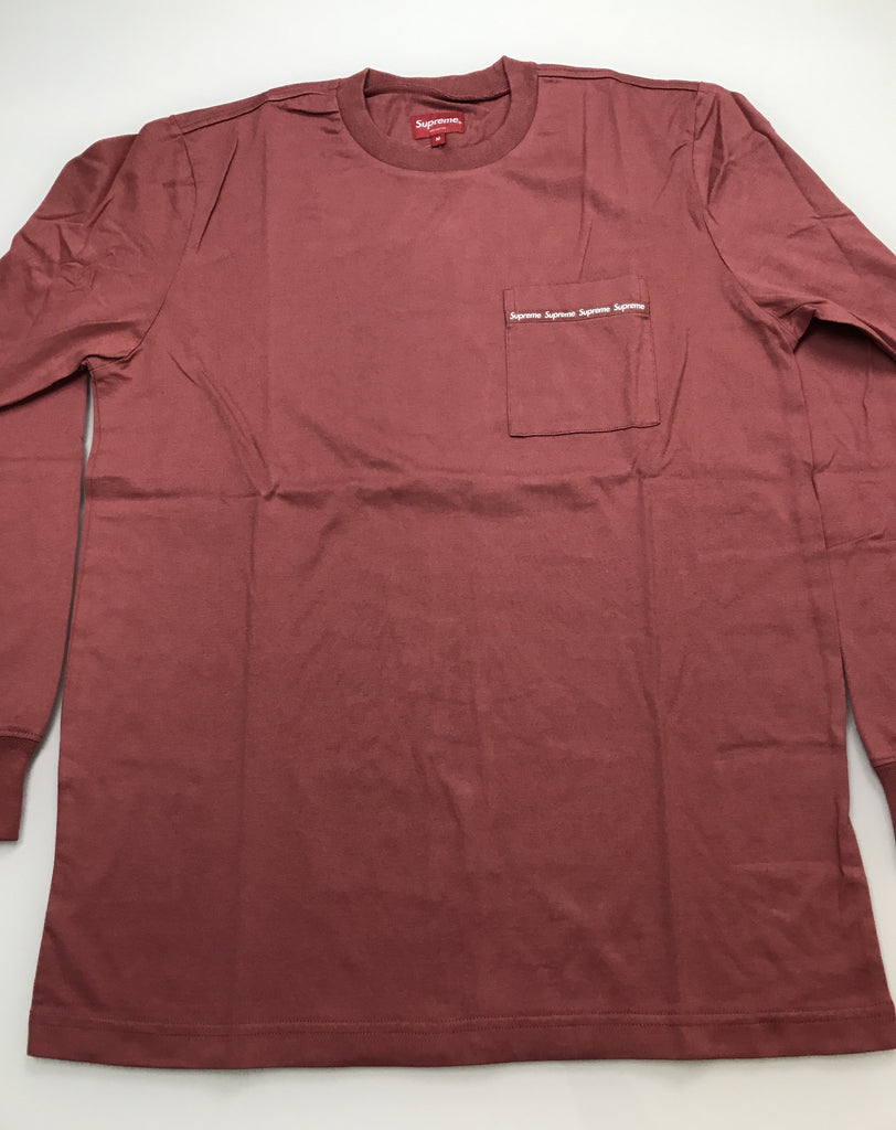 Supreme Woven Tape L/S Pocket Tee Mサイズ
