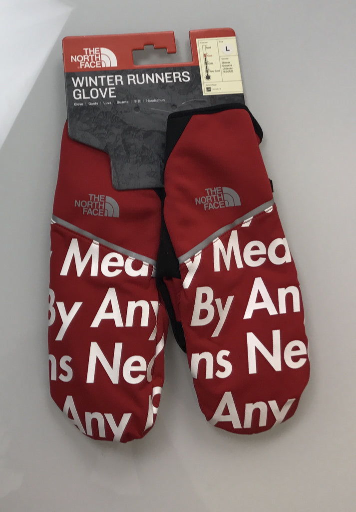 Supreme The North Face By Any Means Runners Gloves FW15 Red – Star