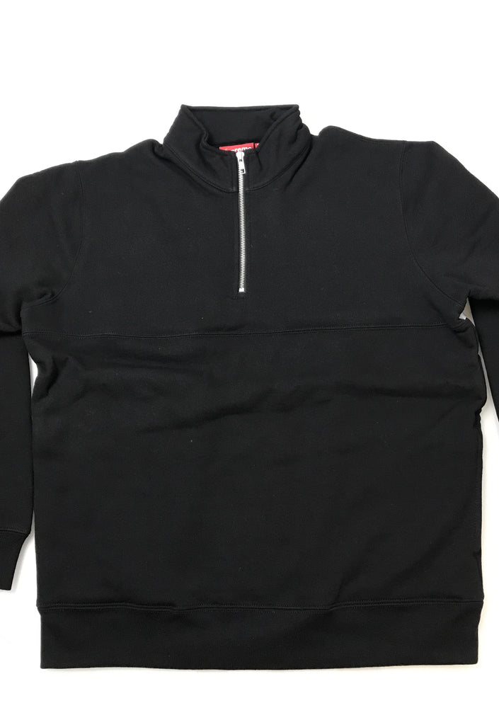 Supreme 2-Tone Half Zip SS16 Black