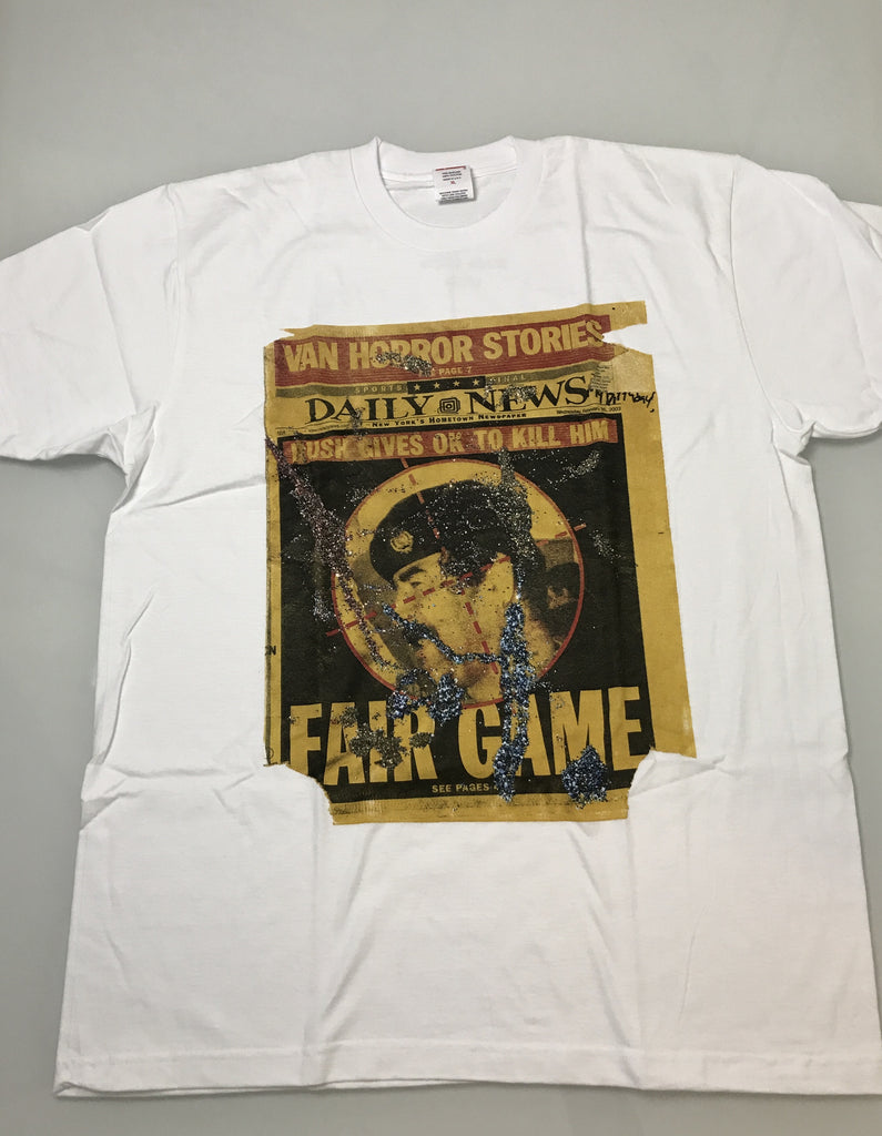 Supreme Dash Snow Tee FW16 White