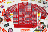 Supreme Repeat Sweater FW17 Red
