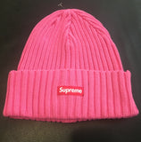 Supreme Overdyed Beanie SS16 Pink