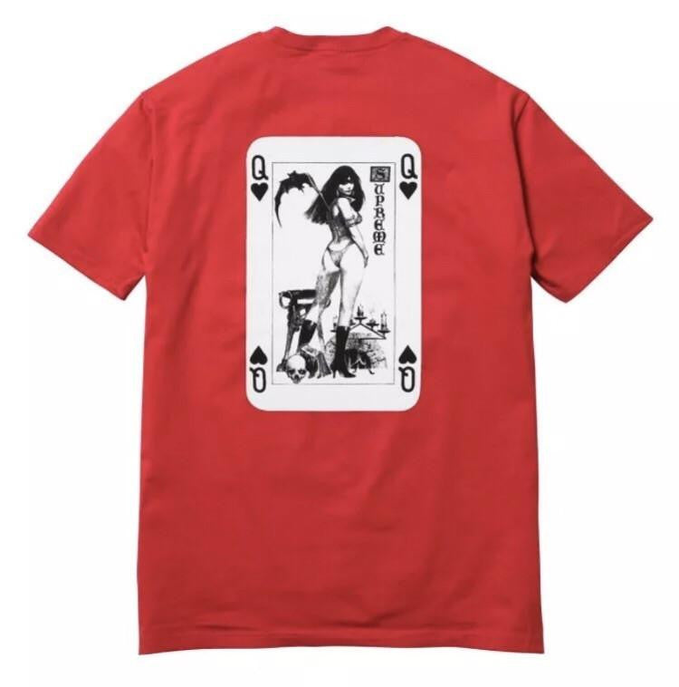 新入荷 SS17 Tee Card Vampirella Supreme Red Apparel Skye & Star – トップス
