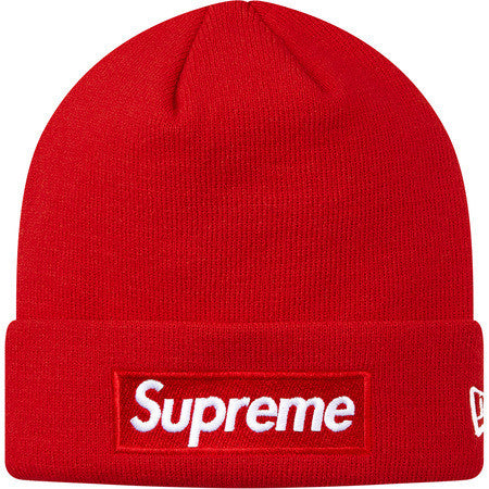 Supreme X New Era Box Logo Beanie - Red