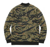 Supreme Champion Snap front Sweater FW15 Olive tiger stripe